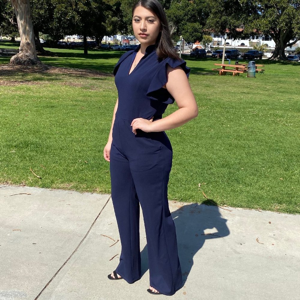 Jumpsuit-Navy Blue